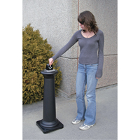 Groundskeeper Tuscan™ Cigarette Waste Collector, Free-Standing, Metal, 1 US gal. Capacity, 38-1/2" Height NI686 | Stor-it Systems