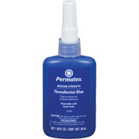Removable Strength Threadlocker, Blue, Medium, 50 ml, Bottle Stor-it Systems