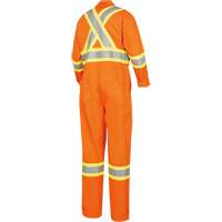 5555 High Visibility FR Rated & Arc Rated Safety Coveralls, Size 36, High Visibility Orange, 11 cal/cm² Stor-it Systems
