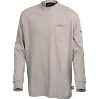 333 Chemise en coton &agrave; manches longues ignifuge, 2T-Grand, Gris Stor-it Systems