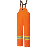 5893 Salopette FR imperm&eacute;able haute visibilit&eacute;, Grand, Orange haute visibilit&eacute; Stor-it Systems