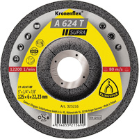 Disque de meulage A 624 T Supra Kronenflex, 5" x 1/4", Arbre 7/8" Stor-it Systems