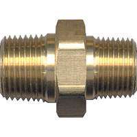 Hex Nipple, Brass, 3/4" x 1/2", NPT x NPT Stor-it Systems