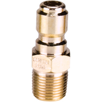 3/8" Male Plated Steel Quick Disconnect Plug Stor-it Systems