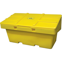Salt Sand Container SOS™, With Hasp, 72" x 36" x 36", 36 cu. Ft., Yellow NJ119 | Stor-it Systems