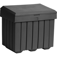 Economy Salt Sand Storage Container, 32" x 23" x 27-1/2", 10 cu. Ft., Grey Stor-it Systems
