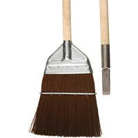 Railway & Track Broom with Chisel, Wood Handle, Polypropylene Bristles, 56" L NJB572 | Stor-it Systems