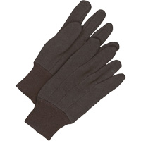 Classic Jersey Gloves, One Size, Brown, Unlined, Knit Wrist Stor-it Systems