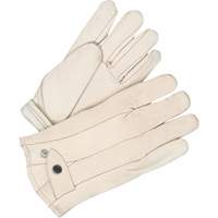 Gants classiques de cordeur, 10, Paume Cuir fleur de vache, Doubleure Molleton Stor-it Systems
