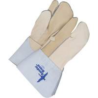 Gants &agrave; trois doigts en cuir, Cuir fleur de vache, Taille 11 Stor-it Systems