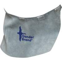 Gander Brand Split Leather Welding Helmet Bib, Pearl Grey Stor-it Systems