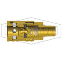Coupleur pneumatique manuel ARO de s&eacute;rie M, 1/4" Stor-it Systems