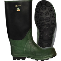Journeyman&reg; Boots, Rubber, Steel Toe, Size 8, Puncture Resistant Sole Stor-it Systems