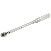 Heavy-Duty Micro-Adjustable Torque Wrench, Click, 3/8" Square Drive, 10 - 100 ft-lbs. Stor-it Systems