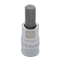 Douille &agrave; embout m&eacute;trique standard, 12 mm x 2,44" lo, Prise 1/2" Stor-it Systems