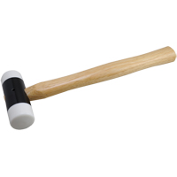 Soft-Face Hammer, 14 oz. Head Weight, Plain Face, Wood Handle, 11-5/8" L Stor-it Systems