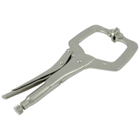 Locking Clamp Pliers with Swivel Pads, 6" Length, C-Clamp NJH858 | Stor-it Systems