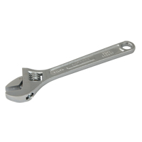 Adjustable Wrench, 12" L, 1-1/2" Max Width, Chrome NJH983 | Stor-it Systems