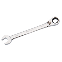 Reversible Combination Ratcheting Wrench, 12 Point, 3/8", Chrome Finish NJI090 | Stor-it Systems