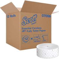 Scott<sup>®</sup> Essential Toilet Paper, Jumbo/Coreless Roll, 2 Ply, 1150' Length, White NJJ008 | Stor-it Systems