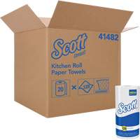 Scott&reg; Kitchen Roll Towels, 1 Ply, 128 Sheets/Roll, 11" W, 8.78" L Stor-it Systems