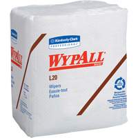 WypAll&reg; L20 Single-Use Towels, All-Purpose, 12-1/2" L x 12" W Stor-it Systems