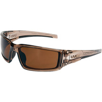 Uvex Hypershock Safety Glasses, Espresso Lens, Anti-Scratch/Polarized, ANSI Z87+ Stor-it Systems
