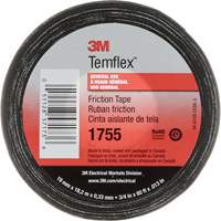 Temflex™ Cotton Friction Tape 1755, 19 mm (3/4") x 18.28 m (60'), Black NJU286 | Stor-it Systems