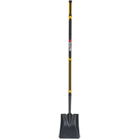 Pro Square Point Shovel, Fibreglass, Tempered Steel Blade, Straight Handle, 48" Long Stor-it Systems