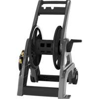 Foldable Hose Reel Cart, 175', Aluminum/Poly-Plastic Stor-it Systems