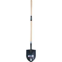 Heavy-Duty Round Point Shovel, Carbon Steel Blade, Hardwood, Straight Handle NN236 | Stor-it Systems