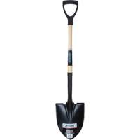 Round Point Shovel, Tempered Steel Blade, Hardwood, D-Grip Handle NN243 | Stor-it Systems