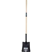 Square Point Shovel, Hardwood, Tempered Steel Blade, Straight Handle, 48" Long NN246 | Stor-it Systems