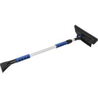 Snow Brush, Telescopic, EVA Foam Blade, 48" Long, Black/Blue NN434 | Stor-it Systems