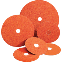 Blaze&reg; Fiber Discs, Ceramic Alumina, 24, 4-1/2" Dia x 7/8" Arbor Stor-it Systems