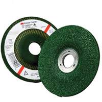 Meule &agrave; moyeu d&eacute;port&eacute; Green Corps, 4-1/2" x 1/4", Arbre 7/8", Oxyde d'aluminium, Type 27 Stor-it Systems