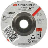 Meule flexible Green Corps, 5" x 1/4", Arbre 7/8", C&eacute;ramique, Type 1 Stor-it Systems