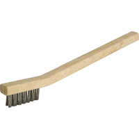 Small Cleaning Industrial-Duty Scratch Brush, Stainless Steel, 3 x 7 Wire Rows, 7-3/4" Long NT615 | Stor-it Systems