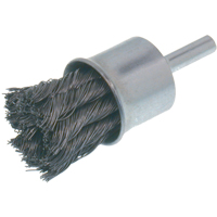 Economy Knot Wire End Brush, 3/4" Dia., 0.014 Wire Dia., 1/4" Shank NU109 | Stor-it Systems