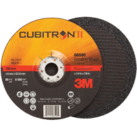 Meules &agrave; moyeu d&eacute;port&eacute; Cubitron II, 4" x 1/4", Arbre 3/8", Type 27 Stor-it Systems