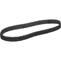 Courroie de conditionnement de surface Scotch-Brite, 1/2" la x 18" lo, Oxyde d'aluminium, Grain Super fin Stor-it Systems