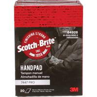 Scotch-Brite 7447 Hand Pads, Aluminum Oxide, 9" x 6", Very Fine Grit Stor-it Systems