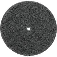 Meule unitaris&eacute;e EXL Scotch-Brite, 5" x 1/4", Arbre de 1/4", Grain de Fin, Carbure de silicium Stor-it Systems