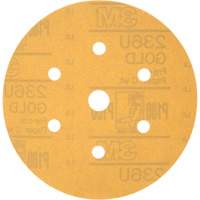 Hookit Dust-Free Sanding Disc, 6" Dia., P180 Grit, Aluminum Oxide, C-Weight Stor-it Systems