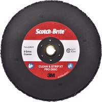 Disque  Clean and Strip  XT Pro Scotch-Brite, 7" dia., Grain Extra grossier, Carbure de silicium Stor-it Systems