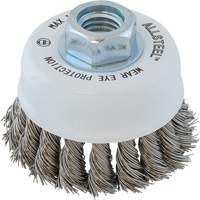 Brosse m&eacute;tallique ALLSTEEL, 3" dia. x 5/8"-11 arbre Stor-it Systems