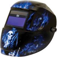 Masque de soudage Carrera ArcOne, 3" lo x 4" la Champ de vision, Teinte 9 - 13, Bleu Stor-it Systems