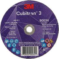 Meule &agrave; tronçonner Cubitron 3, 4" x 0,045", Arbre de 3/8", Type T1, C&eacute;ramique, 21000 Tr/min Stor-it Systems