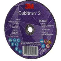 Meule &agrave; tronçonner Cubitron 3, 4" x 1/8", Arbre de 3/8", Type T1, C&eacute;ramique, 21000 Tr/min Stor-it Systems