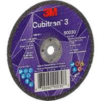Meule &agrave; tronçonner Cubitron 3, 3" x 0,035", Arbre de 1/4", Type T1, C&eacute;ramique, 21000 Tr/min Stor-it Systems